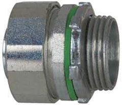 Cooper Crouse-Hinds - 1" Trade, Steel Threaded Straight Liquidtight Conduit Connector - Noninsulated - Eagle Tool & Supply