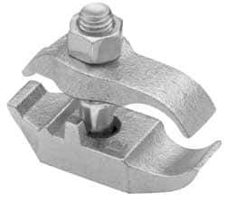 Cooper Crouse-Hinds - 1" Pipe, Malleable Iron, Electro Galvanized Conduit Clamp - 1 Mounting Hole - Eagle Tool & Supply