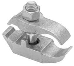 Cooper Crouse-Hinds - 1-1/4" Pipe, Malleable Iron, Electro Galvanized Conduit Clamp - 1 Mounting Hole - Eagle Tool & Supply