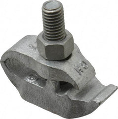 Cooper Crouse-Hinds - 1/2" Pipe, Malleable Iron, Electro Galvanized Conduit Clamp - 1 Mounting Hole - Eagle Tool & Supply