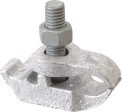 Cooper Crouse-Hinds - 3/4" Pipe, Malleable Iron, Electro Galvanized Conduit Clamp - 1 Mounting Hole - Eagle Tool & Supply