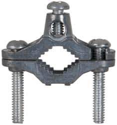 Cooper Crouse-Hinds - 8 to 2 AWG Compatible Dual-Nut Rod Clamp - Zinc, cUL Listed, UL File E6225, UL Listed - Eagle Tool & Supply