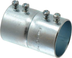 Cooper Crouse-Hinds - 1-1/2" Trade, Steel Set Screw EMT Conduit Coupling - Noninsulated - Eagle Tool & Supply