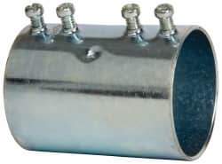 Cooper Crouse-Hinds - 2" Trade, Steel Set Screw EMT Conduit Coupling - Noninsulated - Eagle Tool & Supply