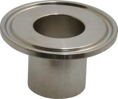VNE - 1", Clamp Style, Sanitary Stainless Steel Pipe Welding Ferrule - Tube OD Connection, Grade 316/316L - Eagle Tool & Supply