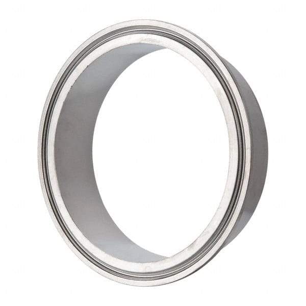 VNE - 4", Clamp Style, Sanitary Stainless Steel Pipe Welding Ferrule - Tube OD Connection, Grade 304 - Eagle Tool & Supply