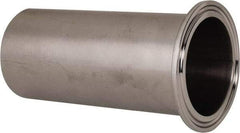 VNE - 2", Clamp Style, Sanitary Stainless Steel Pipe Tygon Hose Adapter - Tube OD Connection, Grade 304 - Eagle Tool & Supply