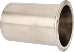 VNE - 3", Clamp Style, Sanitary Stainless Steel Pipe Tygon Hose Adapter - Tube OD Connection, Grade 304 - Eagle Tool & Supply