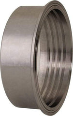 VNE - 4", Clamp Style, Sanitary Stainless Steel Pipe Recessless Ferrule (Expanding) - Tube OD Connection, Grade 304 - Eagle Tool & Supply