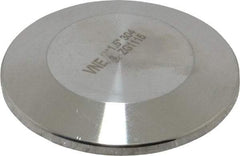 VNE - 1-1/2", Clamp Style, Sanitary Stainless Steel Pipe End Cap - Tube OD Connection, Grade 304 - Eagle Tool & Supply