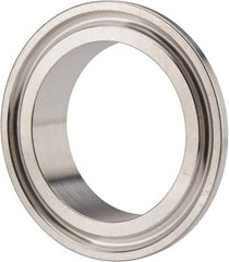 VNE - 1-1/2", Clamp Style, Sanitary Stainless Steel Pipe Short Welding Ferrule - Tube OD Connection, Grade 316/316L - Eagle Tool & Supply