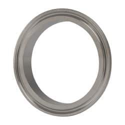 VNE - 2-1/2", Clamp Style, Sanitary Stainless Steel Pipe Short Welding Ferrule - Tube OD Connection, Grade 304 - Eagle Tool & Supply
