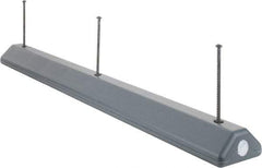 Eagle - 72" Long x 8" Wide x 4" High, Parking Curb - Gray, High Density Polyethylene - Eagle Tool & Supply