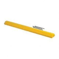 Eagle - 72" Long x 8" Wide x 4" High, Parking Curb - Yellow, High Density Polyethylene - Eagle Tool & Supply