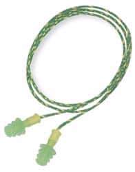 Howard Leight - Reusable, Corded, 27 dB, Flange Earplugs - Green, 100 Pairs - Eagle Tool & Supply
