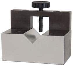 Harig - 1" Max Capacity, 90° Angle, V-Block - 4" Long x 3" Wide x 3" High, Sold as Individual - Eagle Tool & Supply