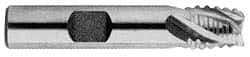 Interstate - 1-1/2" Diam, Coarse Pitch, 4" LOC, 6 Flute Cobalt Roughing Square End Mill - Uncoated, 6-1/2" OAL, 1-1/4" Shank Diam, Single End, Centercutting - Eagle Tool & Supply