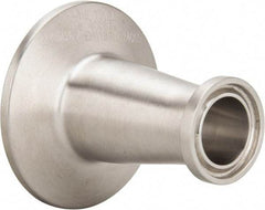 VNE - 1 x 3/4", Clamp Style, Sanitary Stainless Steel Pipe Concentric Reducer - Tube OD Connection, Grade 316/316L - Eagle Tool & Supply