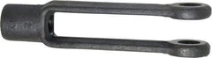 Jergens - 1/2-13 Thread, 1-1/8" Yoke Width, Carbon Steel, Tapped Yoke - 1/2" Hole Diam, 3-1/16" Hole Center to Neck, 15/16" Yoke Arm Height, 13/16" Neck Diam, 1-1/8" Neck Length, 4-3/16" OAL - Eagle Tool & Supply