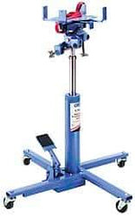 OTC - 1,000 Lb Capacity Pedestal Transmission Jack - 34-1/2 to 75" High, 41" Chassis Width x 41" Chassis Length - Eagle Tool & Supply