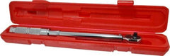 Proto - 3/8" Drive Micrometer Type Ratchet Head Torque Wrench - 16 N/m to 80 N/m Torque, 15-1/2" OAL, Ratchet Head - Eagle Tool & Supply