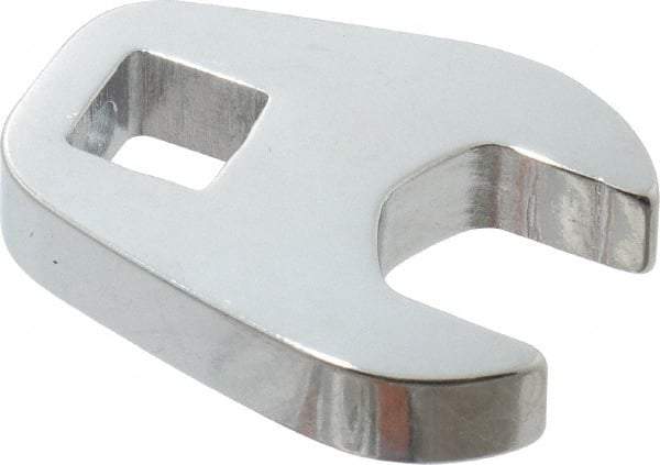 Proto - 9/16" 3/8" Drive Chrome Open End Crowfoot Wrench - 1.24" Head Diam x 1/4" Head Thickness - Eagle Tool & Supply