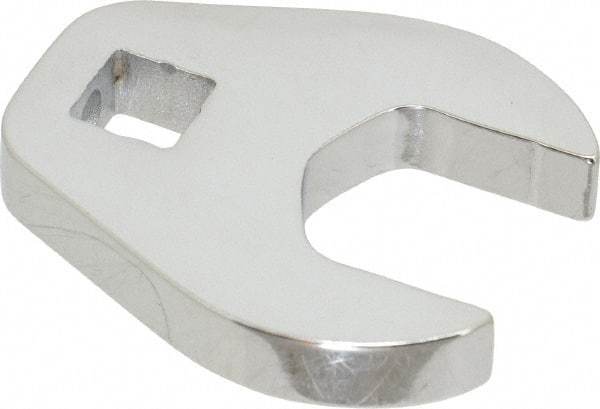 Proto - 13/16" 3/8" Drive Chrome Open End Crowfoot Wrench - 1.72" Head Diam x 1/4" Head Thickness - Eagle Tool & Supply