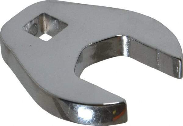 Proto - 7/8" 3/8" Drive Chrome Open End Crowfoot Wrench - 1.781" Head Diam x 1/4" Head Thickness - Eagle Tool & Supply