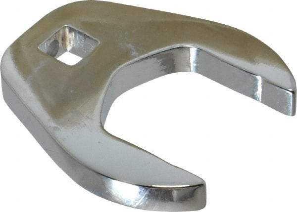 Proto - 1-1/4" 3/8" Drive Chrome Open End Crowfoot Wrench - 2.156" Head Diam x 0.38" Head Thickness - Eagle Tool & Supply