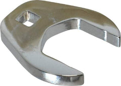 Proto - 1-1/4" 3/8" Drive Chrome Open End Crowfoot Wrench - 2.156" Head Diam x 0.38" Head Thickness - Eagle Tool & Supply