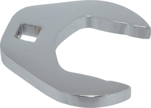 Proto - 1-3/8" 3/8" Drive Chrome Open End Crowfoot Wrench - 2.4" Head Diam x 0.38" Head Thickness - Eagle Tool & Supply