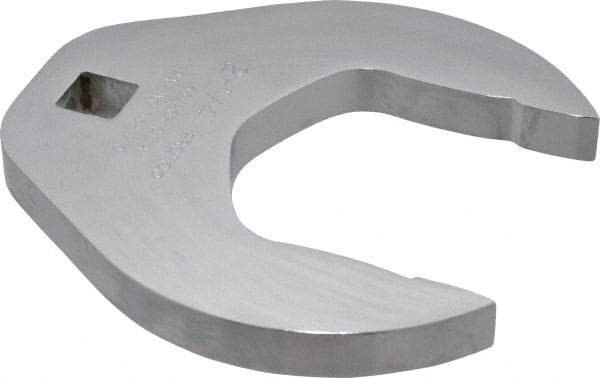 Proto - 2-1/4" 1/2" Drive Chrome Open End Crowfoot Wrench - 4-7/32" Head Diam x 1/2" Head Thickness - Eagle Tool & Supply