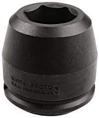 Proto - 1-1/2" Drive 65mm Standard Impact Socket - 6 Points, 4-3/16" OAL - Eagle Tool & Supply