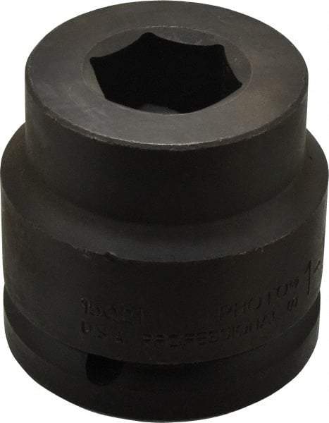 Proto - 1-1/2" Drive 1-5/16" Standard Impact Socket - 6 Points, 3-1/8" OAL - Eagle Tool & Supply