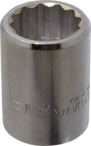 Blackhawk by Proto - 3/4" Drive, Standard Hand Socket - 12 Points, 2" OAL, Alloy Steel, Black Finish - Eagle Tool & Supply