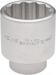 Blackhawk by Proto - 3/4" Drive, Standard Hand Socket - 12 Points, 3-13/64" OAL, Alloy Steel, Black Finish - Eagle Tool & Supply