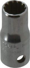 Proto - 1/4" Drive, 1/4" Socket, Spline Socket - 12 Points, 59/64" OAL - Eagle Tool & Supply