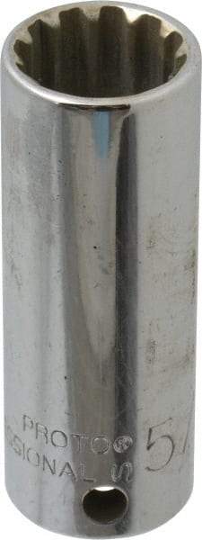 Proto - 3/8" Drive, 5/8" Socket, Spline Socket - 12 Points, 2-3/8" OAL - Eagle Tool & Supply