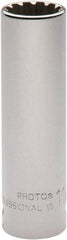 Proto - 1/2" Drive, 11/16" Socket, Spline Socket - 12 Points, 3-3/8" OAL - Eagle Tool & Supply