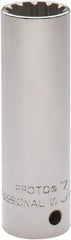 Proto - 1/2" Drive, 3/4" Socket, Spline Socket - 12 Points, 3-3/8" OAL - Eagle Tool & Supply