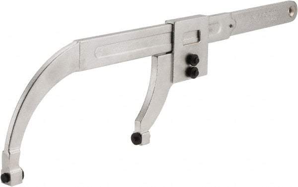 Facom - 0" to 7-7/8" Capacity, Satin Chrome Finish, Pin Spanner Wrench - 20-3/4" OAL, 6mm Hook Pin Height - Eagle Tool & Supply