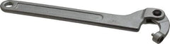 Facom - 19/32" to 1-3/8" Capacity, Satin Chrome Finish, Adjustable Pin Spanner Wrench - 6-39/64" OAL, 3mm Hook Pin Height - Eagle Tool & Supply