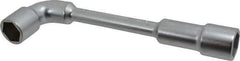 Facom - 15/16", 6 Point, Satin Chrome Coated, 90 ° Offset Socket Wrench - 250mm OAL, 34.5mm Head Thickness - Eagle Tool & Supply