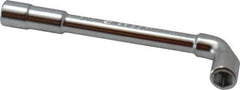 Facom - 5/16", 6 Point, Satin Chrome Coated, 90 ° Offset Socket Wrench - 114mm OAL, 12.5mm Head Thickness - Eagle Tool & Supply