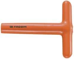 Facom - 8mm 6 Point Insulated Box Wrench - Single End, 19/32" Head Diam, 5-11/16" OAL, Steel - Eagle Tool & Supply