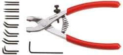 Facom - 200mm OAL, Cushion Grip Smooth Retaining Ring Pliers - Features Interchangeable Tips - Eagle Tool & Supply