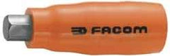Facom - 1/2" Drive, 10mm Hex Bit Socket - 2-3/4" OAL, 25/64" Bit Length, Insulated - Eagle Tool & Supply