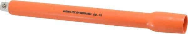 Facom - 1/2" Drive Insulated Socket Extension - 10-3/8" OAL, Single Color Insulation Finish - Eagle Tool & Supply