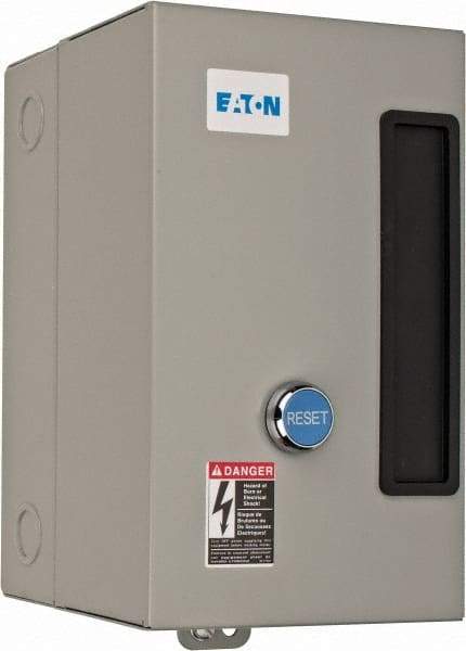 Eaton Cutler-Hammer - 208 Coil VAC, 9 Amp, Nonreversible Enclosed Enclosure NEMA Motor Starter - 1-1/2 hp at 1 Phase, 1 Enclosure Rating - Eagle Tool & Supply