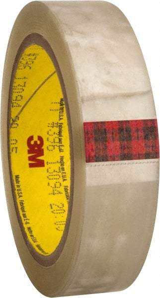 3M - 36 Yds. x 1", Clear Polyester Film Tape - 396 Series, 4.1 mil Thick, 43 Lb./Inch Tensile Strength - Eagle Tool & Supply